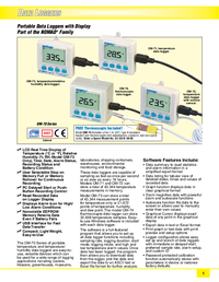 Thumbnail of document Data Sheet - OM-71 Portable USB Temperature and Humidity Data Loggers with Display